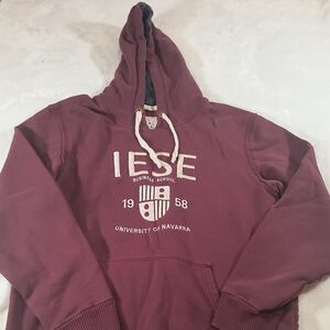 IESE Business School Hoodie XXL Burgundy - University of Navarra - Casual C.